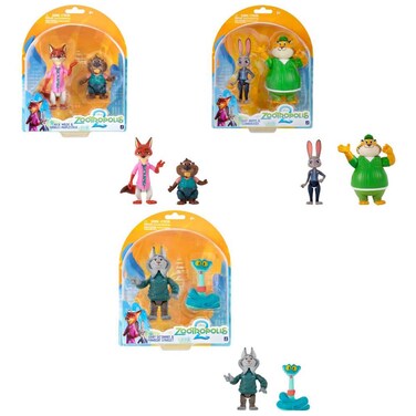 Zootropolis 2 Figure Set Action Figures 3-Inch 2 Pack Assorted