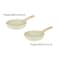 Resto Ran Ceramic Non-Stick Frypan Set, 24 cm &amp; 28 cm, White