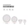 Ceramic Dinner Set, Beige, 16 PCS