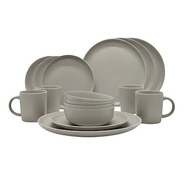 Ceramic Dinner Set, Beige, 16 PCS