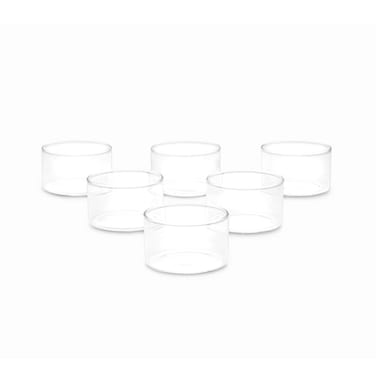 بوروسيل طقم أوعية زجاجية كبيرة سعة 105 ملل، 6 قطع
