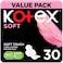 Kotex Soft Super Sanitary Pads, 30 Pads