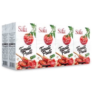 Safa Tomato Paste 135g, Pack of 8