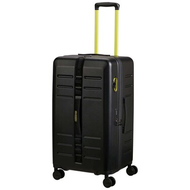 American Tourister Trailon Trunk hardshell Spinner Suitcase, 73cm, Black