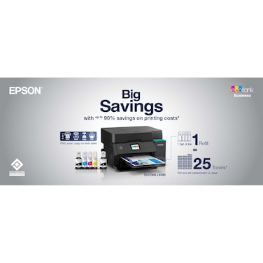 إبسون إيكو تانك L6390 طابعة احترافية متعددة الوظائف مزودة بخزان حبر