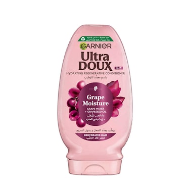 Garnier Ultra Doux Grape Moisture - Hydrating Regenerative Conditioner for Dehydrated Hair, 360ml