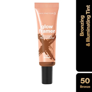Max Factor Miracle Pure Glow Framer Bronzing &amp; Illuminating Tint, 50 Bronze, 30ml