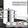 Vinod 3 Tier Steamer with Glass Lid, 28cm