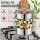 Vinod 4 Tier Steamer with Glass Lid, 30cm