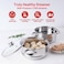 Vinod 4 Tier Steamer with Glass Lid, 30cm