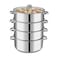 Vinod 4 Tier Steamer with Glass Lid, 30cm