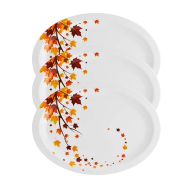 Dinewell Melamine Oval Platter Set, 3 PCS