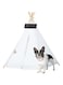 Beauenty Portable Pet Tents and Cushion, Pet House,Warm Soft Sleeping Bag Bed pet A fence, Washable Teepee Tent, Used for Puppy cat House (c2)