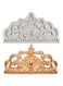 DELFINO Crown Cake Fondant Molds, Large Sugar Craft Crown Baroque Style Candy Silicone Mold, CupCake Decorating Mold, for DIY, Cake Topper, Chocolate, Pastry, Jewelry, Clay, Wedding Cake Decoration