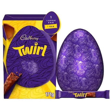 Cadbury Twirl Traditional Chocolate Egg, 171g
