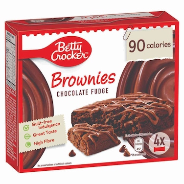 Betty Crocker Brownies Chocolate Fudge 24g, Pack of 4