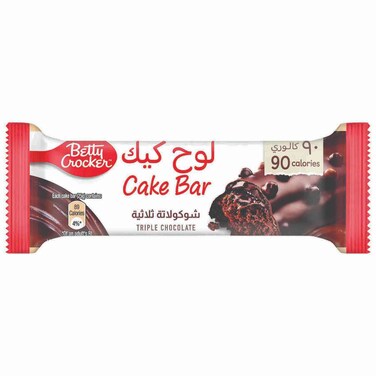 بيتي كروكر قطع كيك بالشوكولاتة الثلاثية، 25 غرام، حزمة من 4 قطع