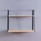 New Ladder 2-Tier Wall Shelf-52x22x41 cm