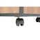 Luker 2 Door Multipurpose Cabinet With Open Shelves -Walnut/Black