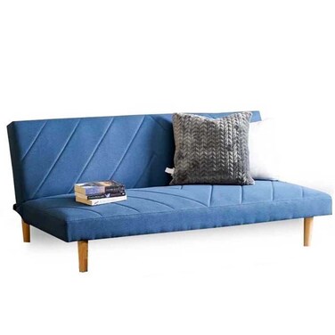 يودورا سرير أريكة قماش، 3 مقاعد - أزرق داكن