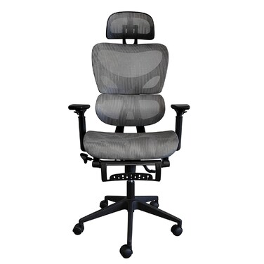 بريتانيكا كرسي مكتب ذو ظهر مرتفع - رمادي