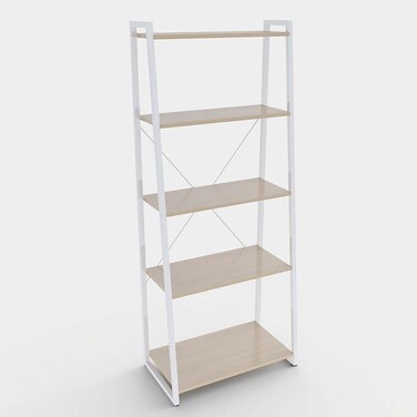 ليا رف عرض - خشب البلوط الطبيعي / أبيض