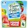 Pom&rsquo;Potes Apple Strawberry Fruit Puree No Added Sugar, 90g, Pack of 4