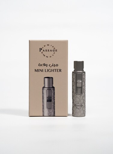Mini Portable Jet Flame Lighter &acirc;&euro;&ldquo; Refillable Silver   Perfect for Oud, Grill, BBQ &amp; Camping