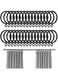 Goodern 40 Packs Metal Curtain Rings,Durable Drapery Sliding Hanging Rings with Fixed Eyelet Rings,Curtains Shower Rods Rustproof Hanging Rings Multifunction Curtains Rings for Balcony Bathroom-38MM
