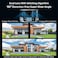 4K UHD Solar Powered Dual-Lens Security Camera - 180&deg; Ultra-Wide Angle Wireless Outdoor IP Camera

