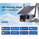 4K UHD Solar Powered Dual-Lens Security Camera - 180&deg; Ultra-Wide Angle Wireless Outdoor IP Camera

