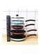 Expandable Kitchen Rack Black 30x20x38cm