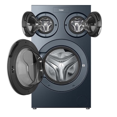 Haier 3-Drum Front Load Washing Machine, 11kg, Black