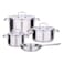 Neoflam Stainless Steel 18/10, Cookware Set 9 PCS, Glass Lid
