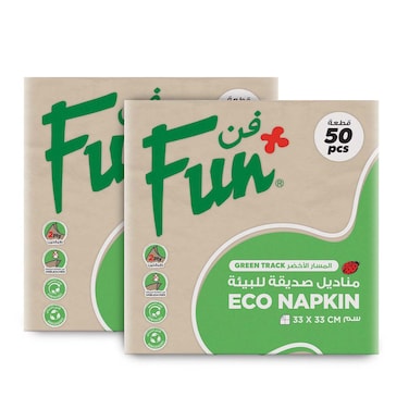 Fun 2-Ply Eco-Napkin 33x33cm, 100 PCS