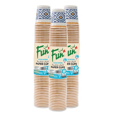 Fun Paper Multicolor Cups 2.5oz, 150 PCS