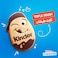 Kinderini Milk and cocoa biscuits with faces for kids, 18 expressions, Pack of 4 biscuits, 100g