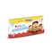 Kinderini Milk and cocoa biscuits with faces for kids, 18 expressions, Pack of 4 biscuits, 100g