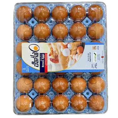 Dana Brown Medium Eggs, 30 PCS