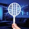 Porodo Swat Foldable Electric Insect Killer, Fly &amp; Mosquito Killer, Rechargeable Bug Zapper with Smart Light Sensor, Touch-Safe Triple-Layer Mesh, USB-C Charging