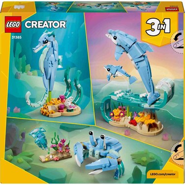 LEGO Creator 3 in 1 Sea Animals: Beautiful Dolphins 31385