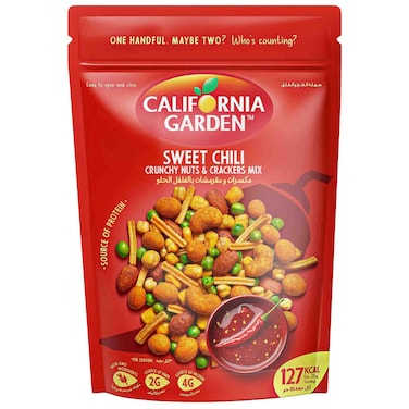 California Garden Sweet Chili Crunchy Nuts &amp; Crackers Mix, 150g