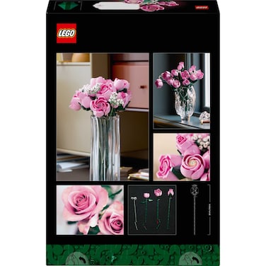 LEGO Botanicals Bouquet of Pink Roses, Decorative Flowers 10374