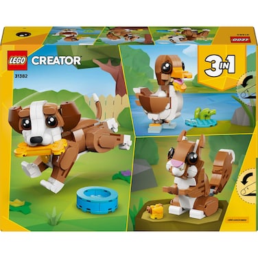 LEGO Creator 3 in 1 Cute Animals: Playful Puppy Dog 31382