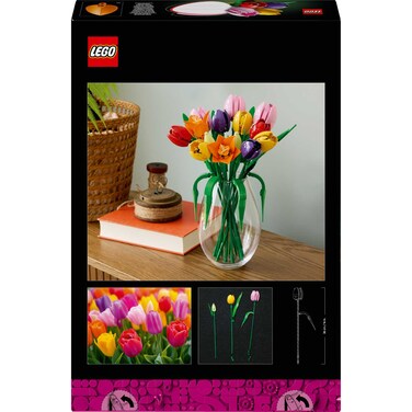 LEGO Botanicals Tulip Bouquet - Flower Decor Building Kit for Adults, 11501