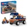 LEGO City Motorcycle Transporter Toy and 2 Minifigures 60491