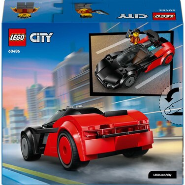 LEGO City EV Supercar Toy Building Kit and Minifigure 60486