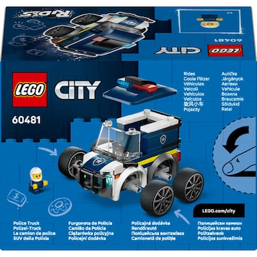 LEGO City Rides &ndash; Police Truck Toy Building Set 60481