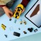 LEGO City Yellow Taxi - Model Car Kit with 2 Minifigures 60487