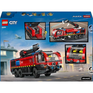 LEGO City Airport Fire Truck - Toy Truck Building Set 60499